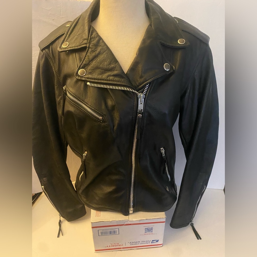 Harley Davidson MW Ladies Jacket Leather Old School!